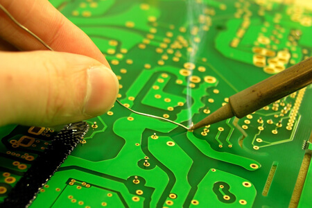 electric circuit soldering