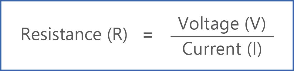 ohm's law formula resistance