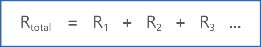 resistance in series circuits formula