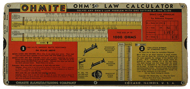electrical resistance and ohms law